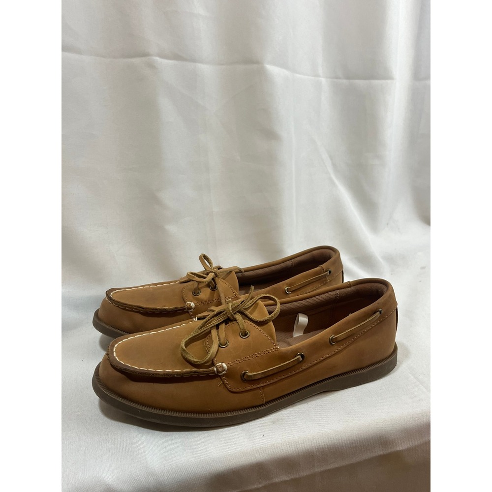 Goodfellow & Co Mens Tan Boat Shoes Casual Moc Toe Loafers Size 9